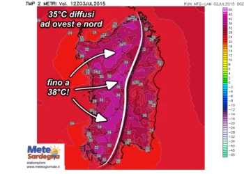 t2m 361 350x250 - Siamo già vicini a 30°C, soprattutto a est