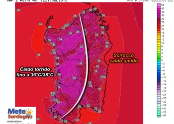 t2m 605 350x250 - Venerdì l'isola divisa in due dallo scirocco: ad ovest farà caldissimo!