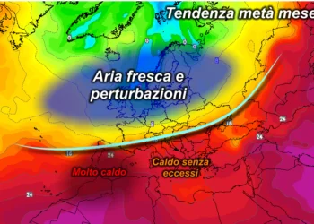 t850 2403 350x250 - Forte calo delle temperature, ma non ovunque: caldo a est