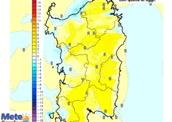 temperature1 350x250 - Bolla rovente sahariana ormai sulla Sardegna