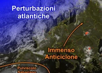 Meteosat1 350x250 - Prima dei temporali, il super caldo si sposterà a est