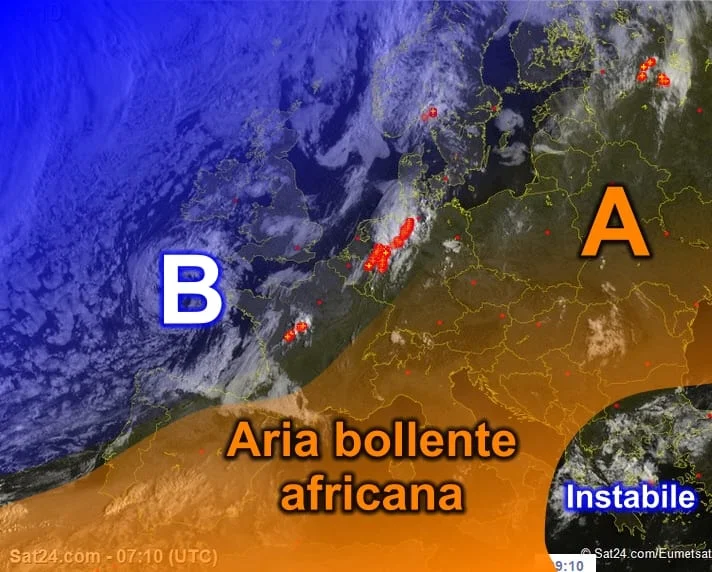 Meteosat2 - La rovente canicola africana ha raggiunto l'apice