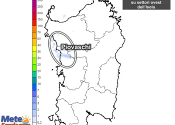 Piogge 350x250 - Oggi un po' di caldo in Campidano. Clima gradevole altrove