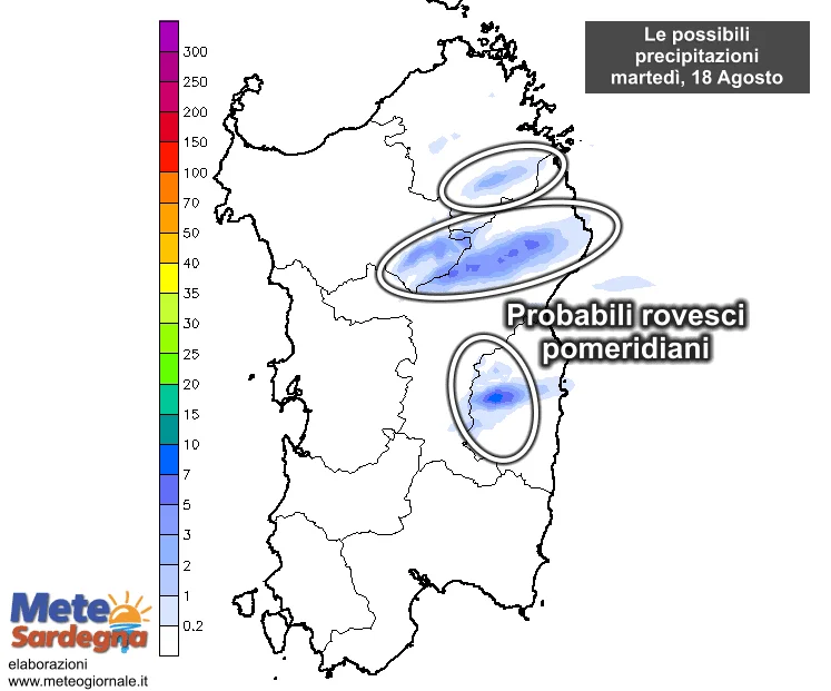 Precipitazioni3 - Confermati i temporali del pomeriggio