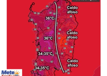 Temperature massime20 350x250 - Violento MCS investe Cagliari il 31 agosto 2013: nuovo evento di Flash flood