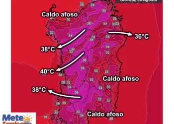 Temperature massime5 350x250 - Prima dei temporali, il super caldo si sposterà a est