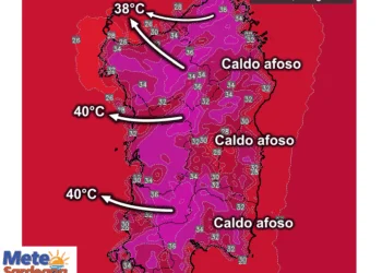 Temperature massime7 350x250 - Gonnosfanadiga Arpas ieri oltre 41°C