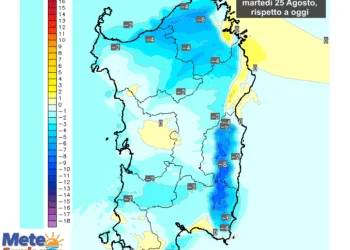 Variazioni termiche3 350x250 - Da mercoledì aumento temperature: torna l'anticiclone africano