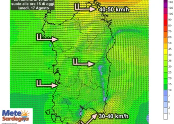 Vento al suolo5 350x250 - Oggi un po' di caldo in Campidano. Clima gradevole altrove
