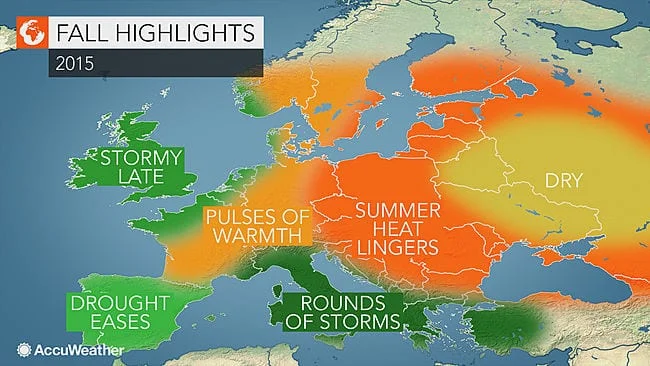 autunno secondo accuweather - Come sarà l'Autunno? Secondo gli americani con alto rischio alluvioni