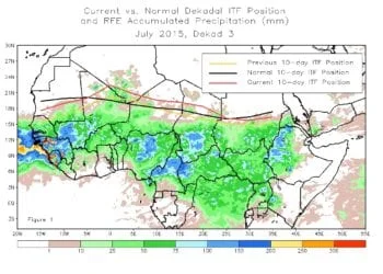 itcz 350x250 - Mercoledì Sardegna divisa tra caldo torrido e afoso