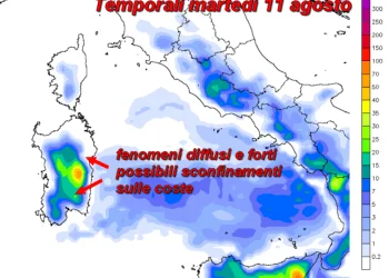 pcp24h 165 350x250 - Prima dei temporali, il super caldo si sposterà a est