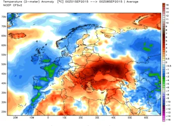 Anomalie termiche 1 350x250 - In atto i primi piovaschi; depressione più vicina