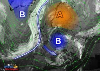 Meteosat sard 350x250 - Temporali in sviluppo sui rilievi della Gallura