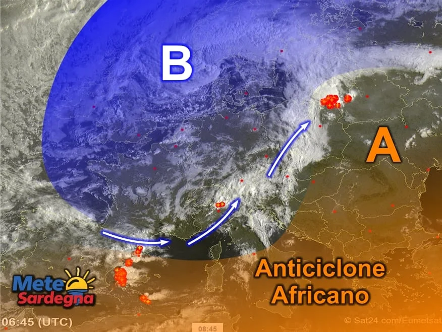 Meteosat1 - Perturbazione scandinava sempre più minacciosa...