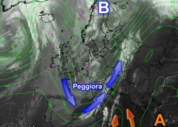 Meteosat10 350x250 - Temperature in netto calo, oggi quasi ovunque sotto 30°C