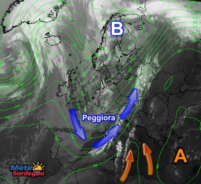 Meteosat10 - Dai temporali al gran fresco: il meteo cambia