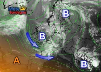 Meteosat12 350x250 - Giovedì maestrale e gran fresco: temperature sotto i 26°C