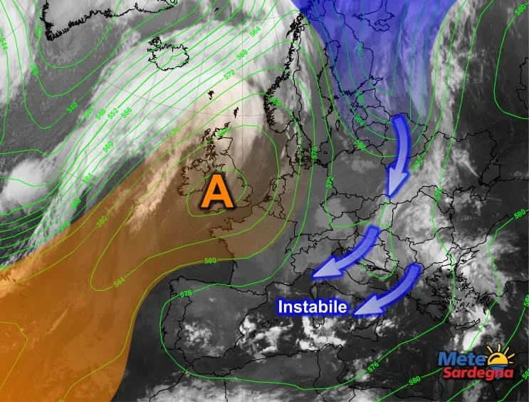 Meteosat17 - Il fresco da est alimenterà altri temporali