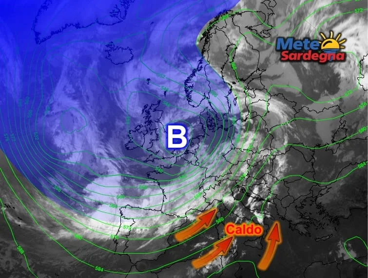 Meteosat6 - L'aria rovente Sahariana è pronta all'assalto