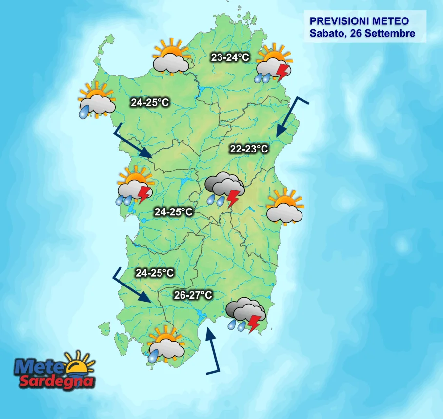 Oggi4 - Meteo in peggioramento: confermate piogge e temporali