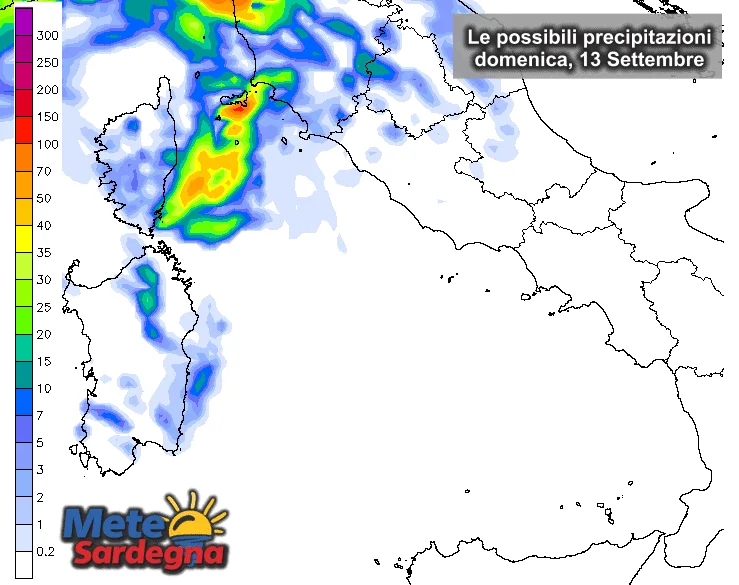 Piogge4 - Domenica 13: sempre più probabile qualche temporale