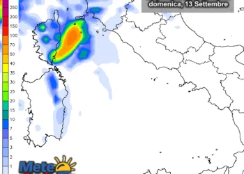 Precipitazioni1 350x250 - Temporali in sviluppo sui rilievi della Gallura