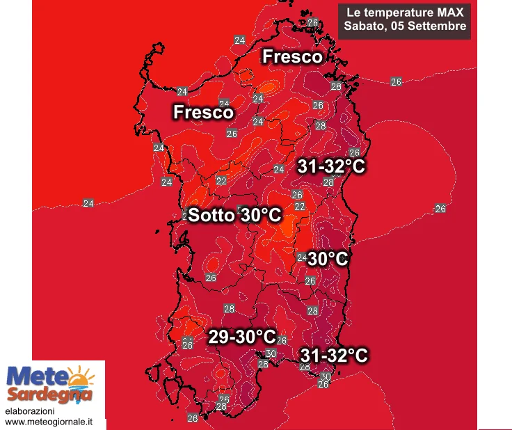 Temperature massime3 - Temperature in brusco calo: ecco il fresco