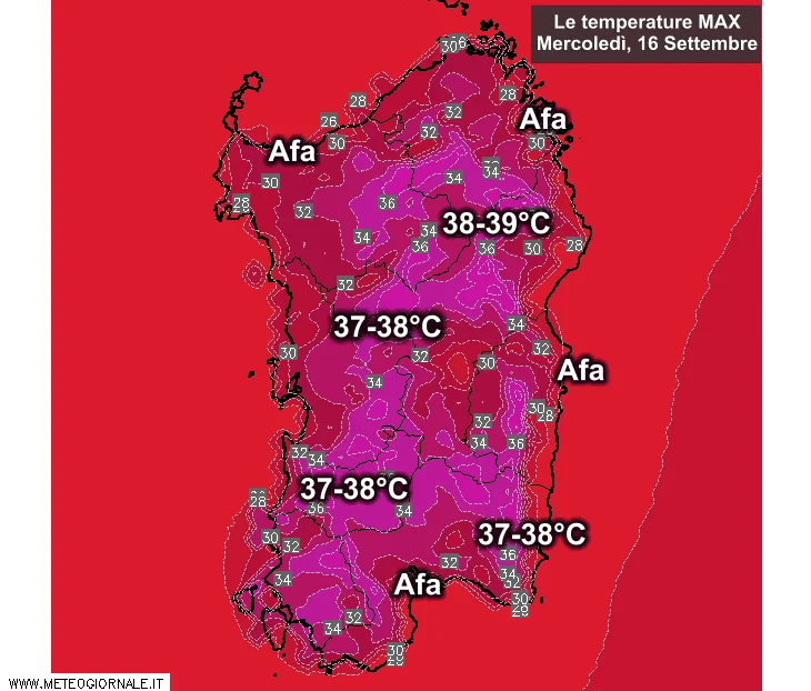 Temperature massime8 - Meteo d'Africa: previste temperature altissime