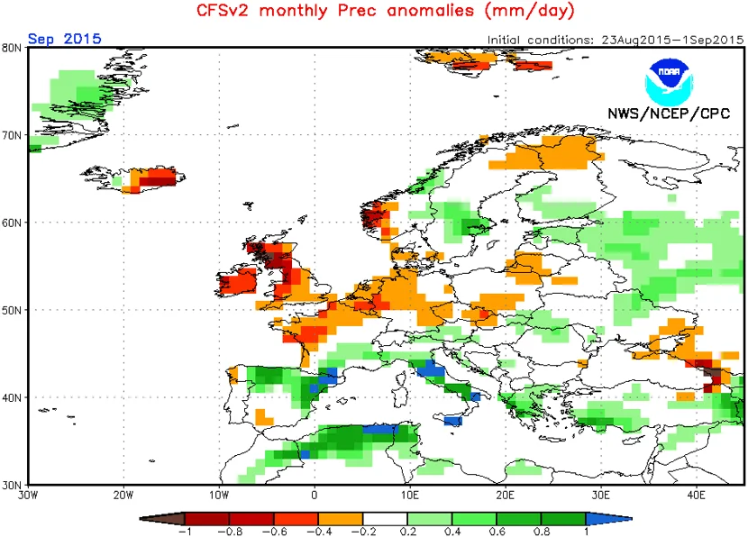 anomalie piogge settembre - Settembre 2015 potrebbe essere molto piovoso