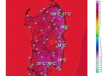 t2m 60 350x250 - Temporali in sviluppo sui rilievi della Gallura