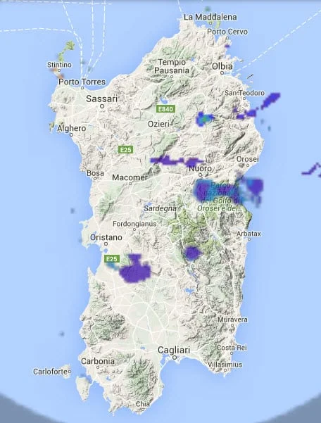 09 10 2015 08 57 19 - Inizia a piovere in alcune zone dell'Isola