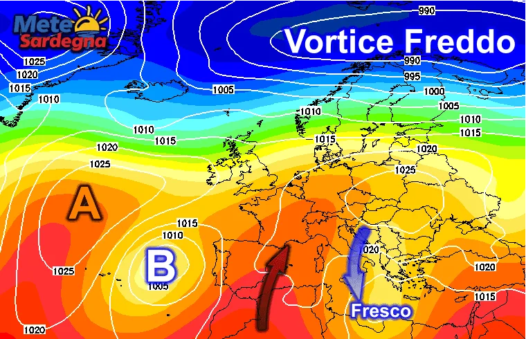 Long4 - Meteo di fine ottobre: freddo a est, mite a ovest