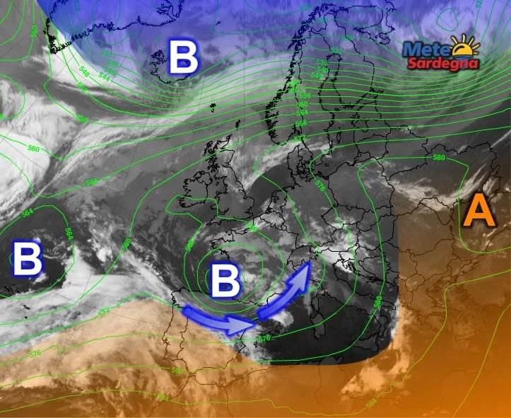 Meteosat - Nuova, grossa perturbazione sulla Francia