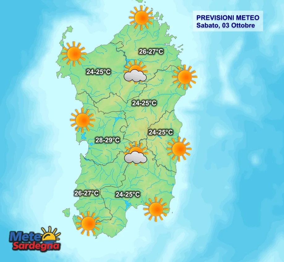 Oggi1 - Ciclone ormai alle spalle: sarà un sabato di gran sole