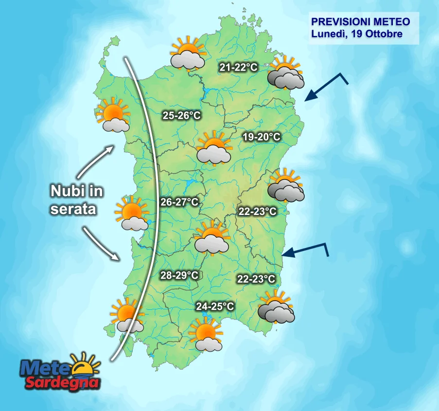 Oggi11 - Nubi sparse e clima mite, ma si attende una perturbazione