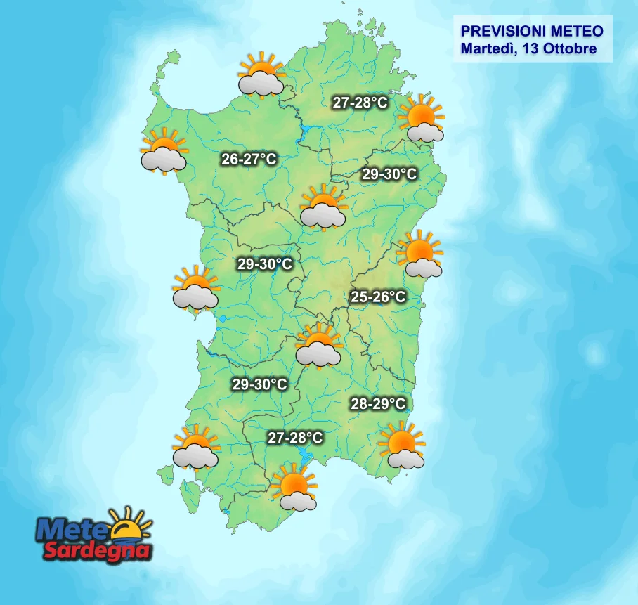 Oggi7 - Nubi in aumento, ma anche più caldo: picchi di 30°C