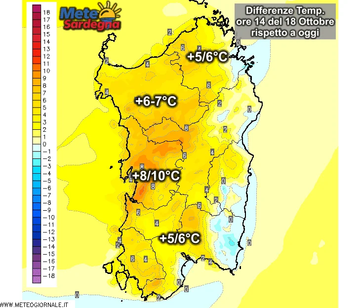 Temperature3 - Domenica brusco aumento delle temperature