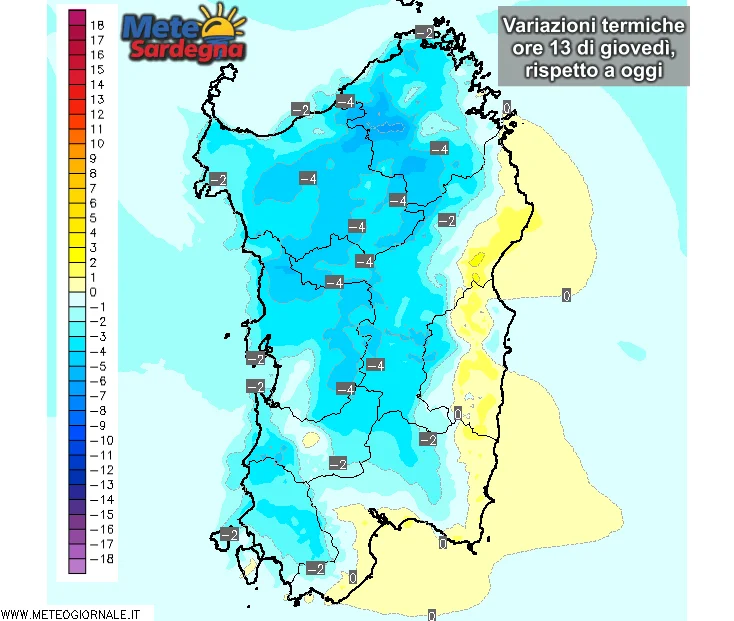 Temperature7 - Non solo maltempo: anche temperature in diminuzione