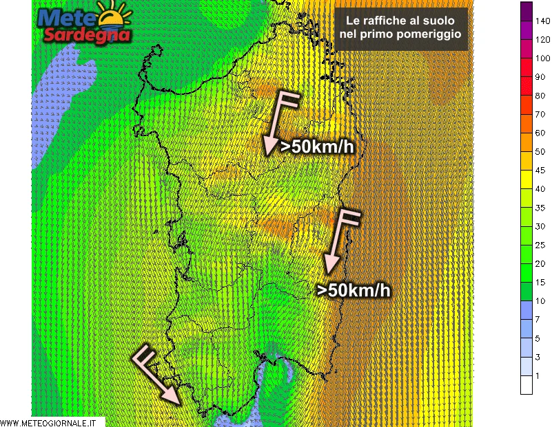 Vento8 - Ancora raffiche di vento, anche forti, da nord