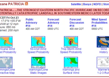 patricia hurricane 350x250 - Prima libeccio poi maestrale spazzeranno via il caldo