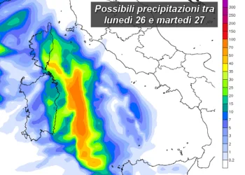 pcp24h 99 350x250 - Le piogge a metà settimana prossima si sposteranno ad ovest