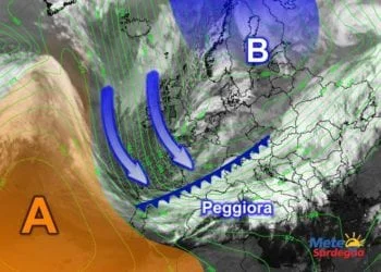 Meteosat15 350x250 - Tra stanotte e domani vortice ciclonico sfiorerà l'isola