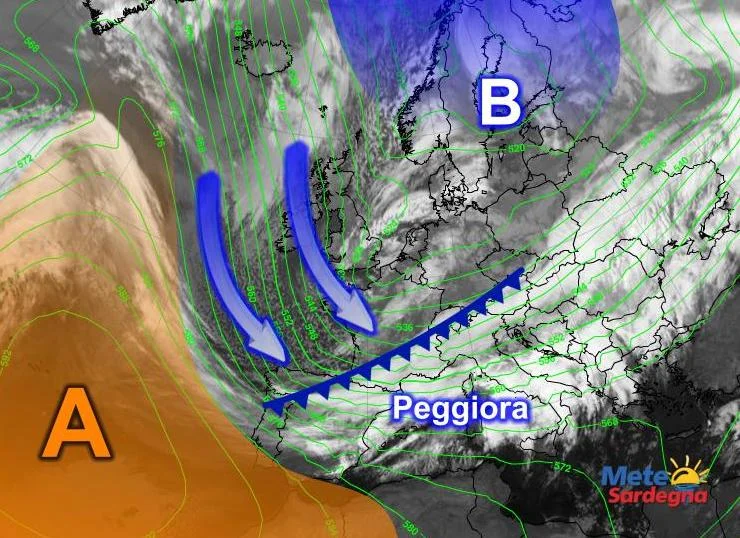 Meteosat15 - Spettacolo Meteosat: l'irruzione fredda in tutta la sua potenza