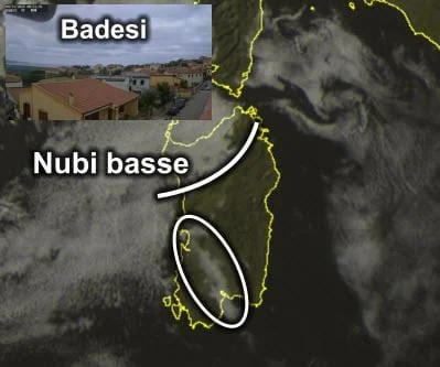 Meteosat2 - Nebbie e nubi basse venute dal mare