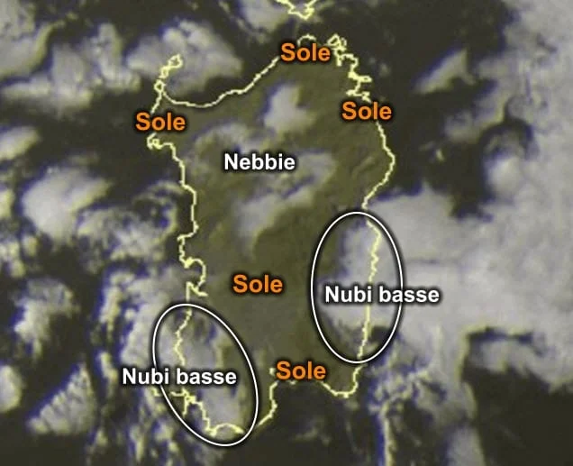 Meteosat4 - Meno nebbie e nubi del previsto