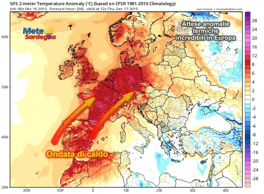 Anomalie - Incredibile ondata di caldo a due passi dalla Sardegna