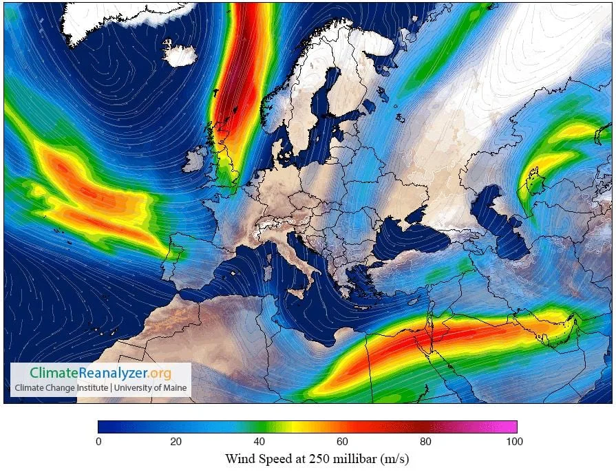 Jet stream - Perché è così difficile per il gelo raggiungere la Sardegna?