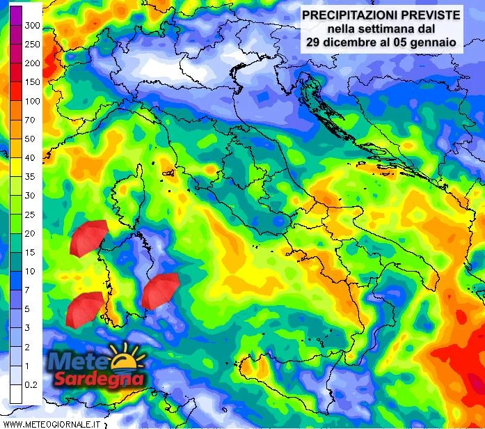 Piogge1 - Conferme sul ritorno di forti piogge a inizio gennaio