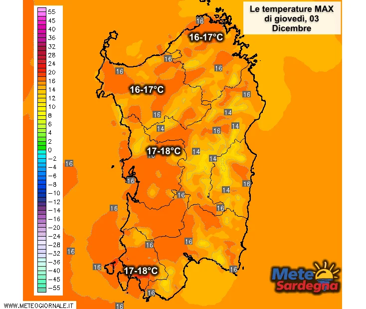 Temperature1 - Meteo primaverile: massime previste vicine a 20°C